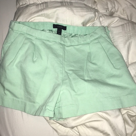 J Crew Mint Green Shorts 0! - Picture 1 of 5